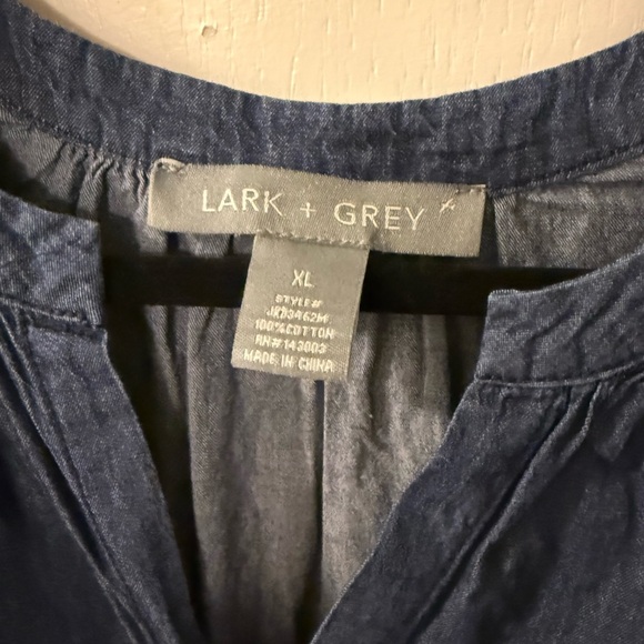 Elegant Denim Blue Dress - Picture 3 of 4